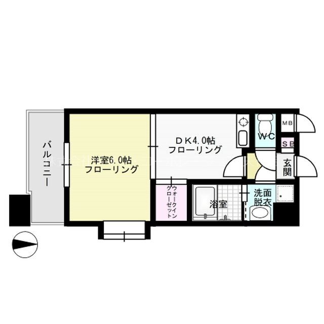 福岡県福岡市中央区警固１ 薬院大通駅 1DK マンション 賃貸物件詳細