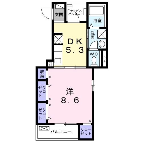 ポレーロ・トーリ 2階 1DK 賃貸物件詳細