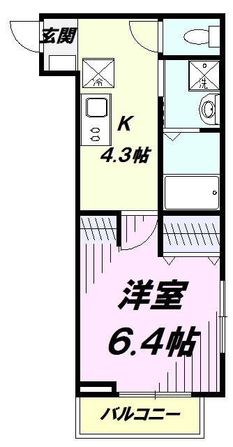 ＭＥＬＤＩＡ西所沢ＩＩ 1階 1K 賃貸物件詳細