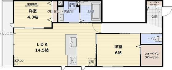 大阪府池田市石橋１ 石橋阪大前駅 2LDK アパート 賃貸物件詳細