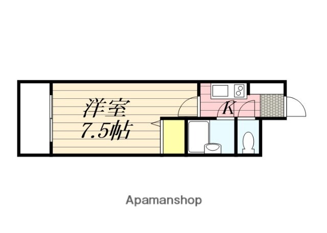 熊本県熊本市中央区船場町３ 洗馬橋駅 1K マンション 賃貸物件詳細