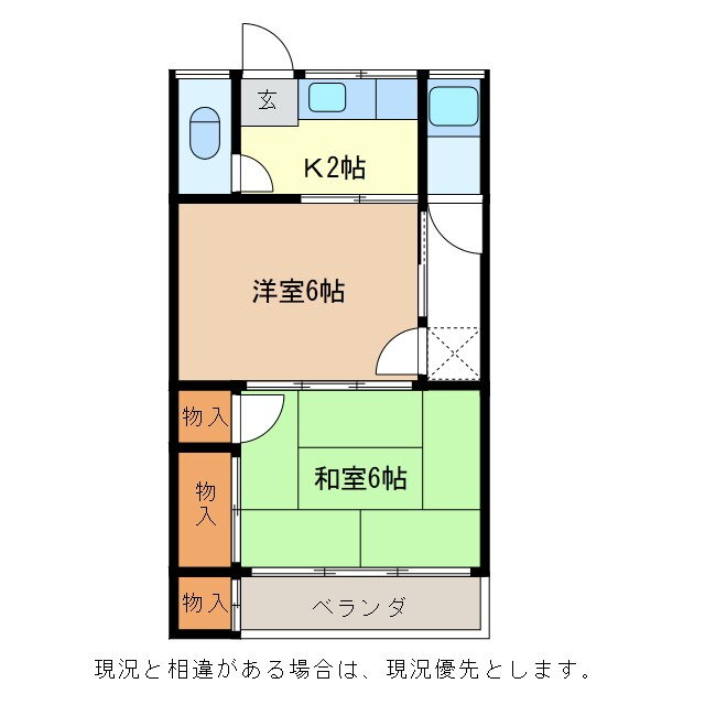 長野県長野市大字高田 長野駅 2K アパート 賃貸物件詳細