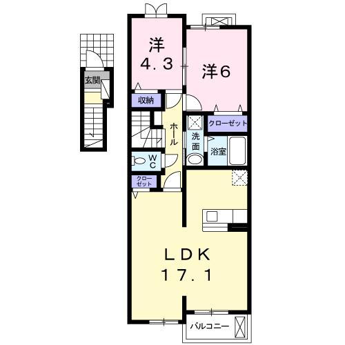 埼玉県深谷市小前田 小前田駅 2LDK アパート 賃貸物件詳細