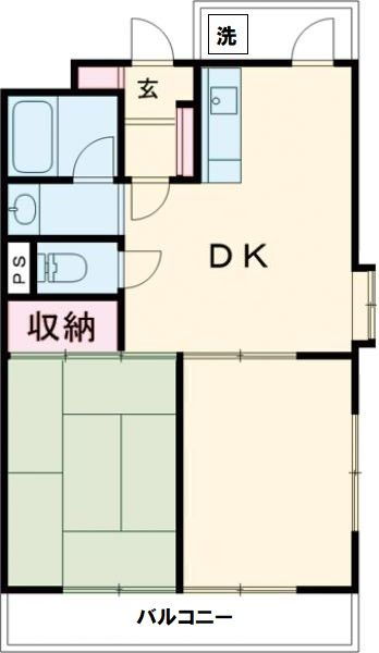 マンショントイピア 2階 2DK 賃貸物件詳細