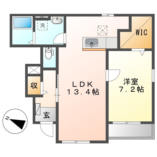 岡山県倉敷市徳芳 中庄駅 1LDK アパート 賃貸物件詳細