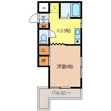 長野県長野市上松３ 本郷駅 1K アパート 賃貸物件詳細