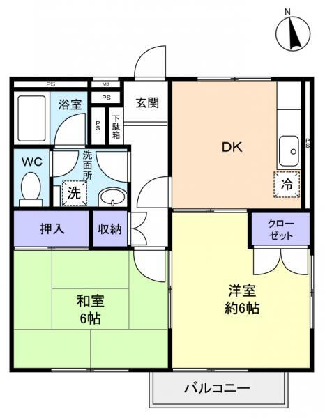千葉県佐倉市井野 志津駅 2DK アパート 賃貸物件詳細