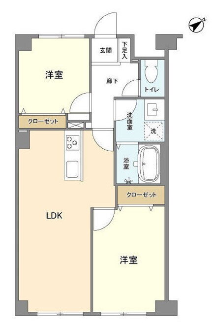 ガーデンパレス華 5階 2LDK 賃貸物件詳細