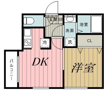 千葉県千葉市中央区鵜の森町 蘇我駅 1DK アパート 賃貸物件詳細