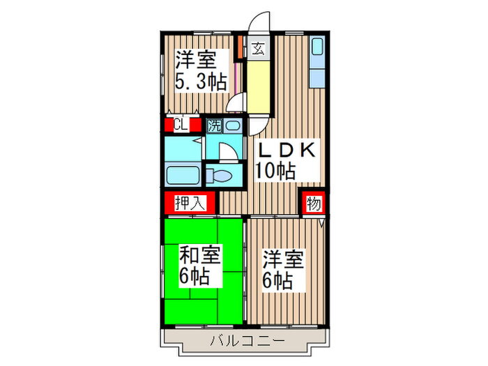 埼玉県さいたま市緑区東浦和６ 東浦和駅 3LDK マンション 賃貸物件詳細
