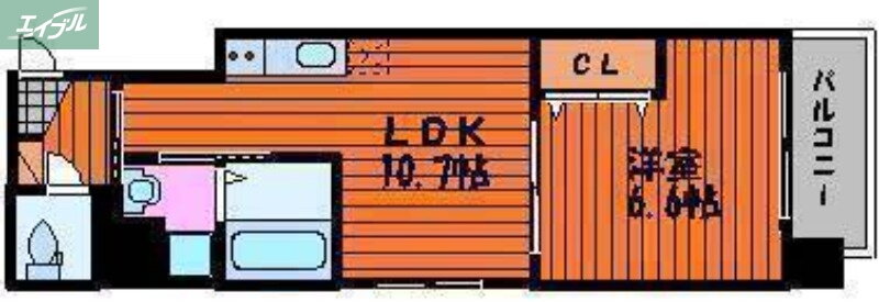 岡山県岡山市北区野田５ 大元駅 1LDK マンション 賃貸物件詳細