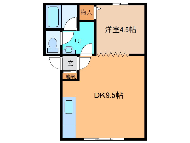 北海道帯広市西六条南３０ 1DK アパート 賃貸物件詳細
