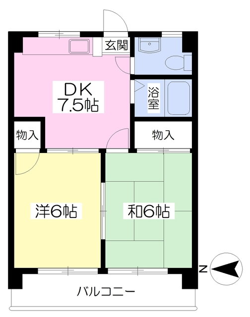 愛媛県松山市和泉北３ 土居田駅 2DK マンション 賃貸物件詳細