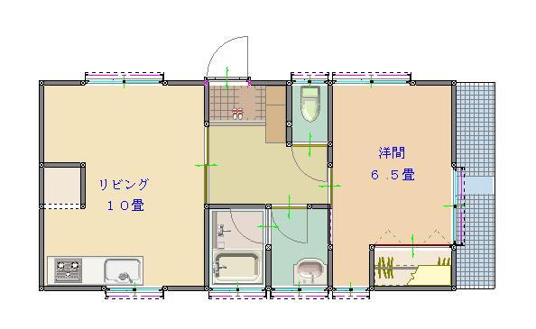 荒木アパート 1階 1LDK 賃貸物件詳細