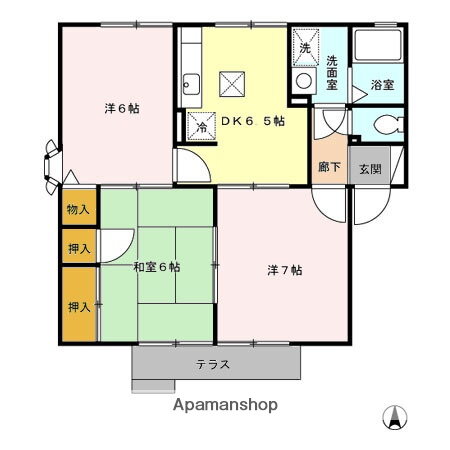 大分県大分市山津町１ 高城駅 3DK アパート 賃貸物件詳細