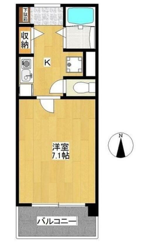 湘南パールマンション 8階 1K 賃貸物件詳細