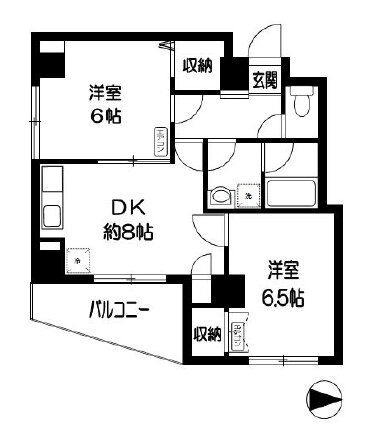 東京都北区岩淵町 赤羽岩淵駅 2DK マンション 賃貸物件詳細