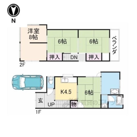 京都府京都市伏見区醍醐池田町 醍醐駅 4K 一戸建て 賃貸物件詳細