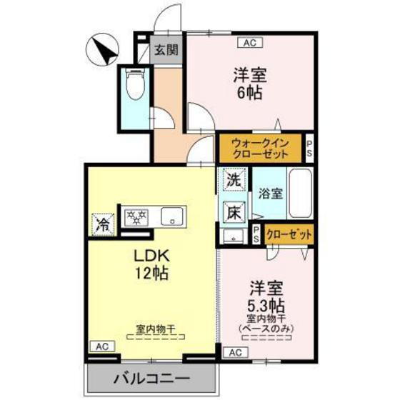 アデル 1階 2LDK 賃貸物件詳細