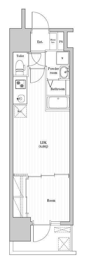 ＭＶ．ｍｓ大阪岸里 1階 1LDK 賃貸物件詳細