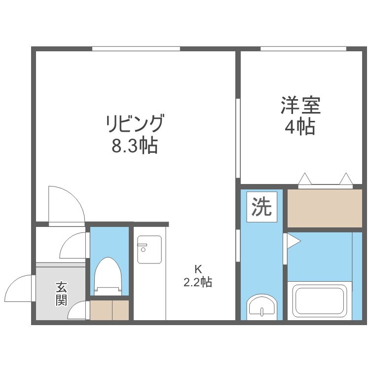 北海道札幌市西区発寒三条１ 琴似駅 1LDK マンション 賃貸物件詳細