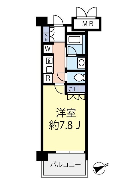 東京都北区堀船１ 王子駅 1K マンション 賃貸物件詳細