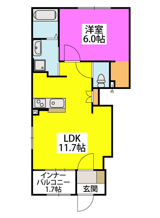 福岡県北九州市八幡西区京良城町 黒崎駅 2LDK アパート 賃貸物件詳細