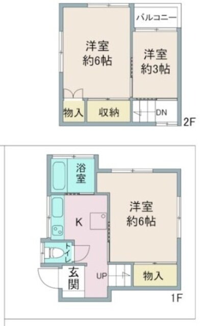 埼玉県富士見市山室２ 鶴瀬駅 3K 一戸建て 賃貸物件詳細