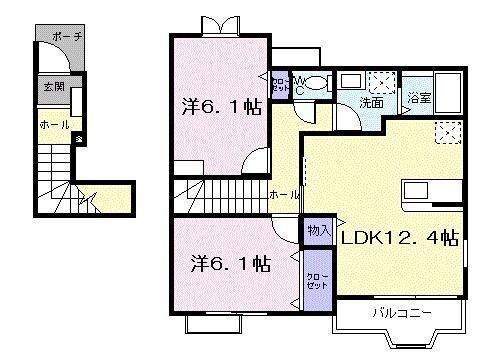 レオン　Ｋ．Ｓ 2階 2LDK 賃貸物件詳細