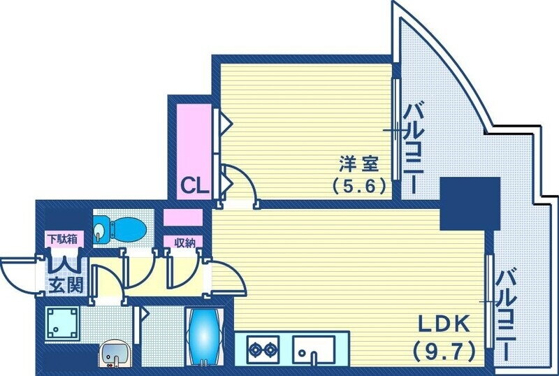 兵庫県神戸市中央区浜辺通３ 三ノ宮駅 1LDK マンション 賃貸物件詳細