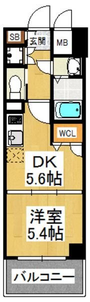 イルマーレ博多 5階 1DK 賃貸物件詳細