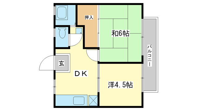 兵庫県姫路市別所町小林 ひめじ別所駅 2DK アパート 賃貸物件詳細