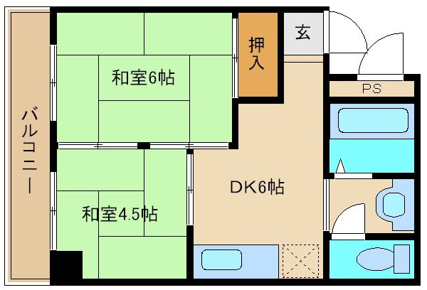 兵庫県尼崎市七松町１ 立花駅 2DK マンション 賃貸物件詳細