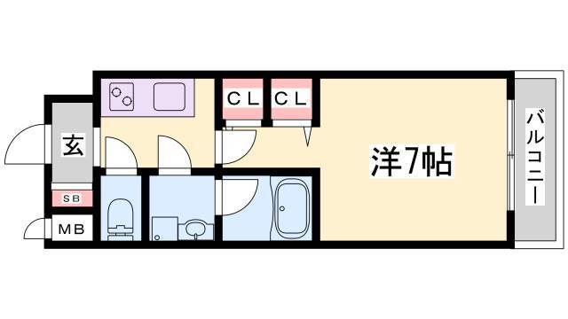 兵庫県神戸市中央区加納町３ 三ノ宮駅 1K マンション 賃貸物件詳細
