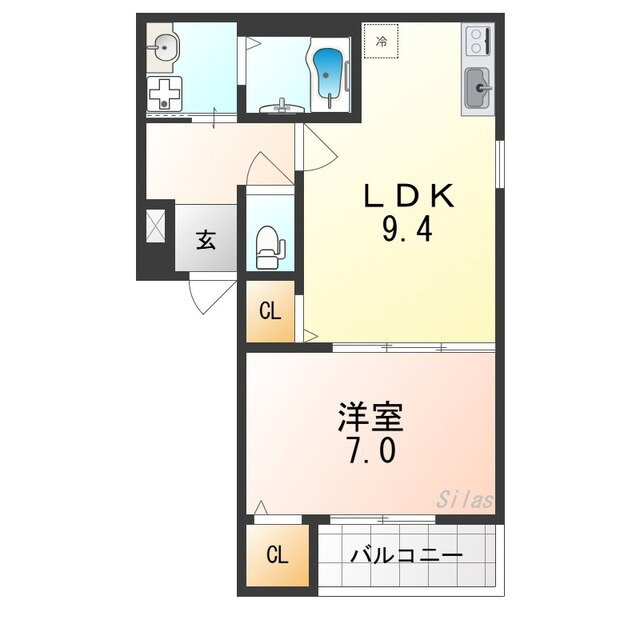 大阪府貝塚市小瀬 蛸地蔵駅 1LDK アパート 賃貸物件詳細
