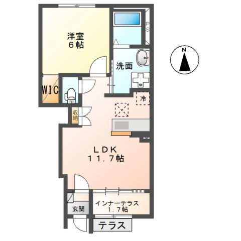 群馬県前橋市朝倉町 前橋大島駅 1LDK アパート 賃貸物件詳細