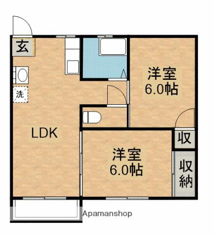 フォーブル川西 1階 2LDK 賃貸物件詳細