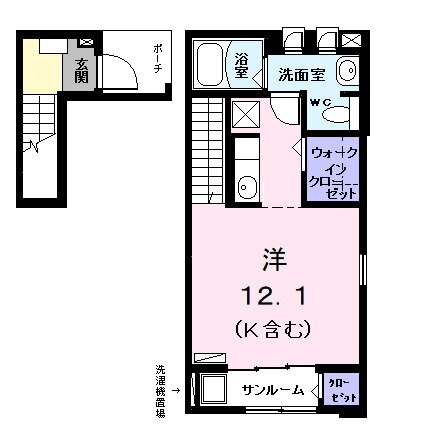 エテルノ・プラシード　Ｉ 2階 ワンルーム 賃貸物件詳細