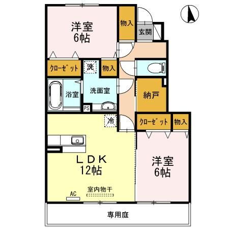 富山県富山市下奥井１ 下奥井駅 2LDK アパート 賃貸物件詳細