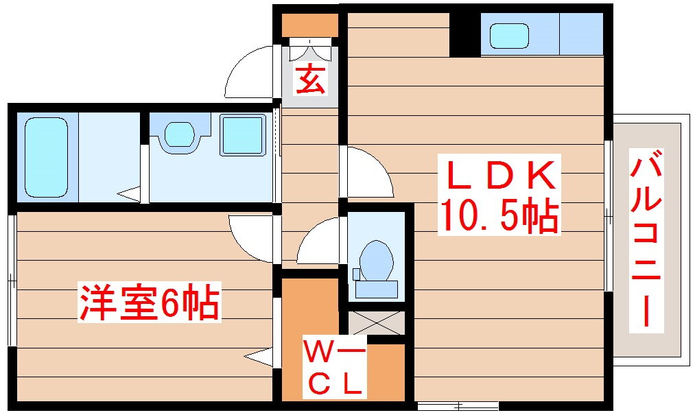 レピィナードＩ 1階 1LDK 賃貸物件詳細