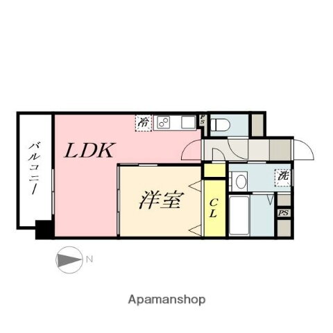 岡山県岡山市北区弓之町 城下駅 1LDK マンション 賃貸物件詳細