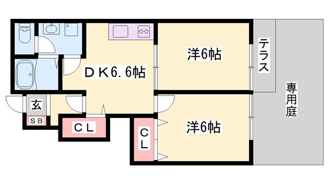 兵庫県姫路市広畑区才 英賀保駅 2DK アパート 賃貸物件詳細