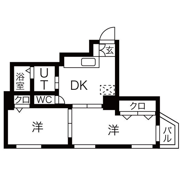 兵庫県神戸市中央区山本通４ 三ノ宮駅 2DK マンション 賃貸物件詳細