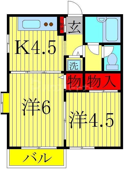 千葉県柏市常盤台 南柏駅 2K マンション 賃貸物件詳細