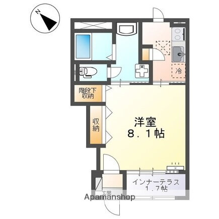 鳥取県米子市米原５ 三本松口駅 1K アパート 賃貸物件詳細