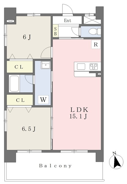 アーバンヒルズ喜与町 4階 2LDK 賃貸物件詳細