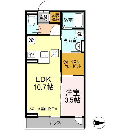 神奈川県厚木市田村町 本厚木駅 1LDK アパート 賃貸物件詳細