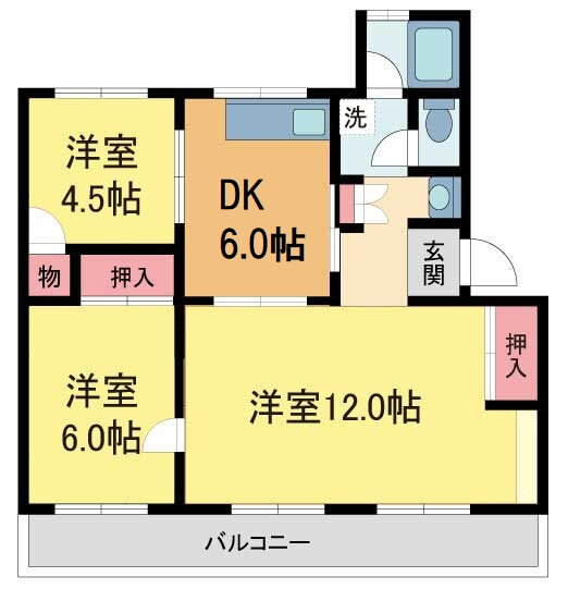 兵庫県宝塚市中山五月台６ 中山観音駅 3DK マンション 賃貸物件詳細