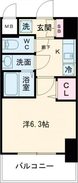兵庫県神戸市兵庫区西柳原町 兵庫駅 1K マンション 賃貸物件詳細