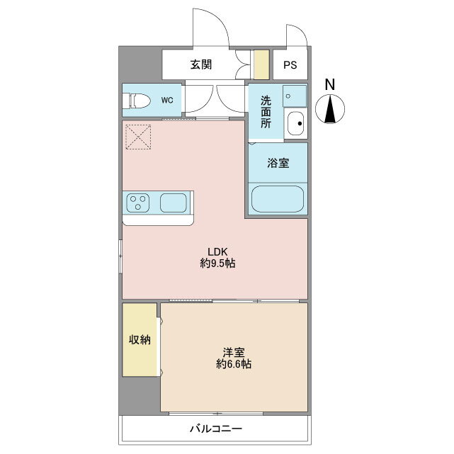 ラ　シャンスＫａｎａｉｋｅ 5階 1LDK 賃貸物件詳細
